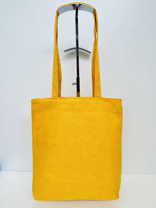 Bolsa Tote Bag Unicolor Amarillo