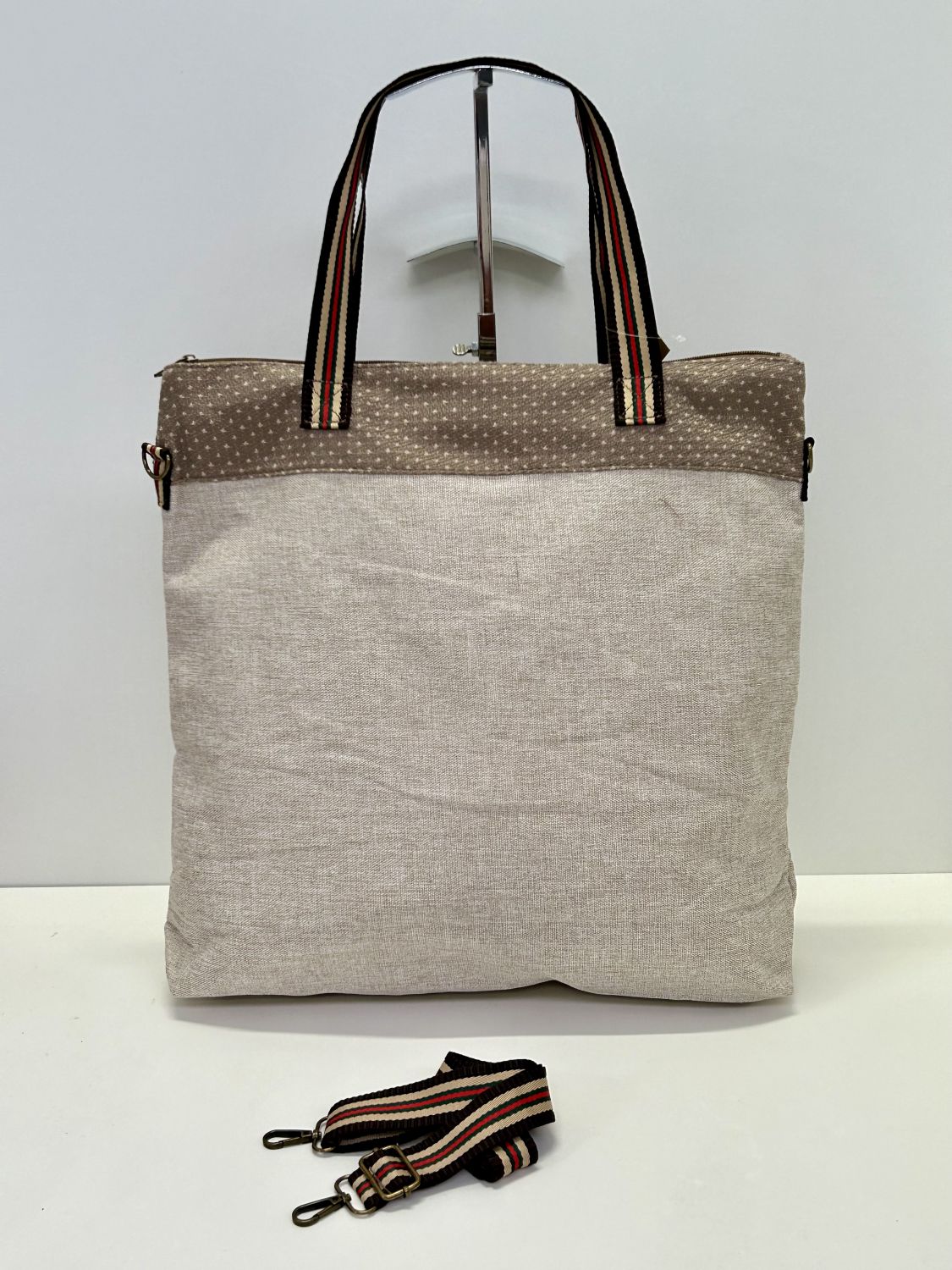 Bolsa de Viaje Grande Unicolor Beige