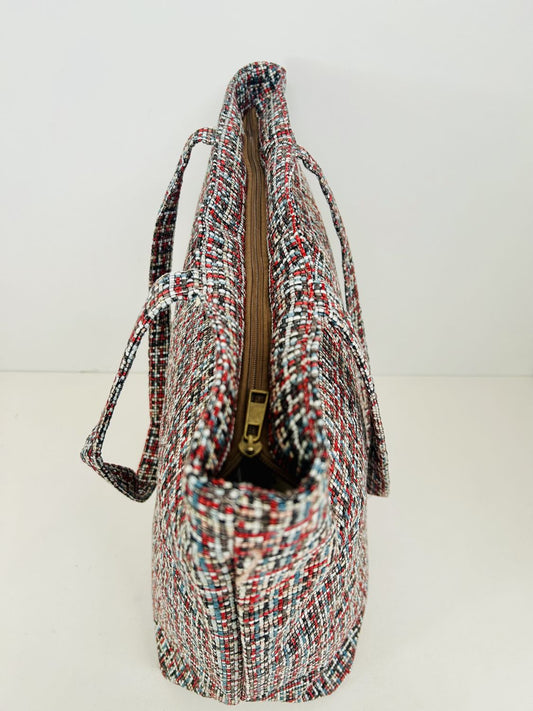 Bolsa Tote Bag Grande Tartar Azul