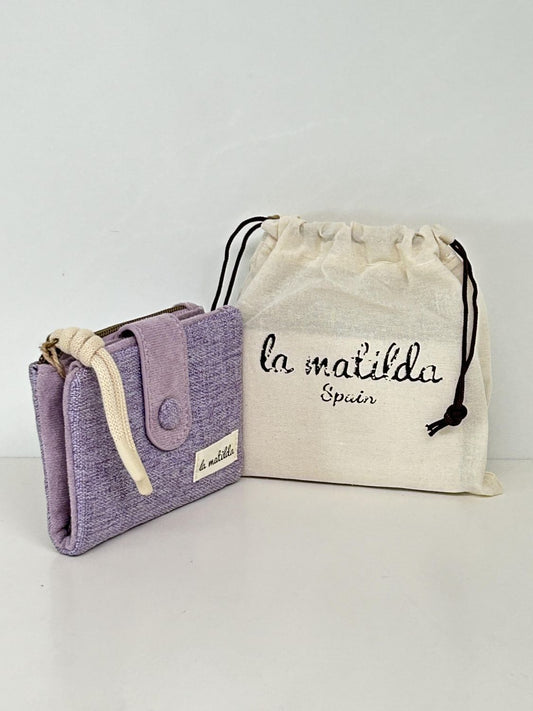 Cartera Pequeña Unicolor Violeta