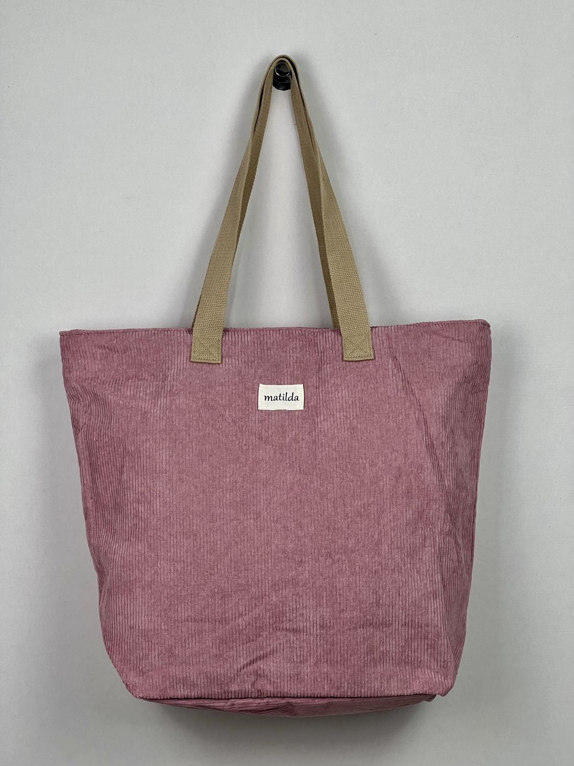 Bolsa Tote Bag grande en Pana Rosa