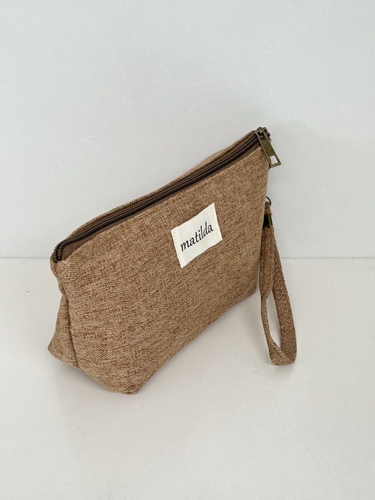 Neceser Grande Unicolor Marrón