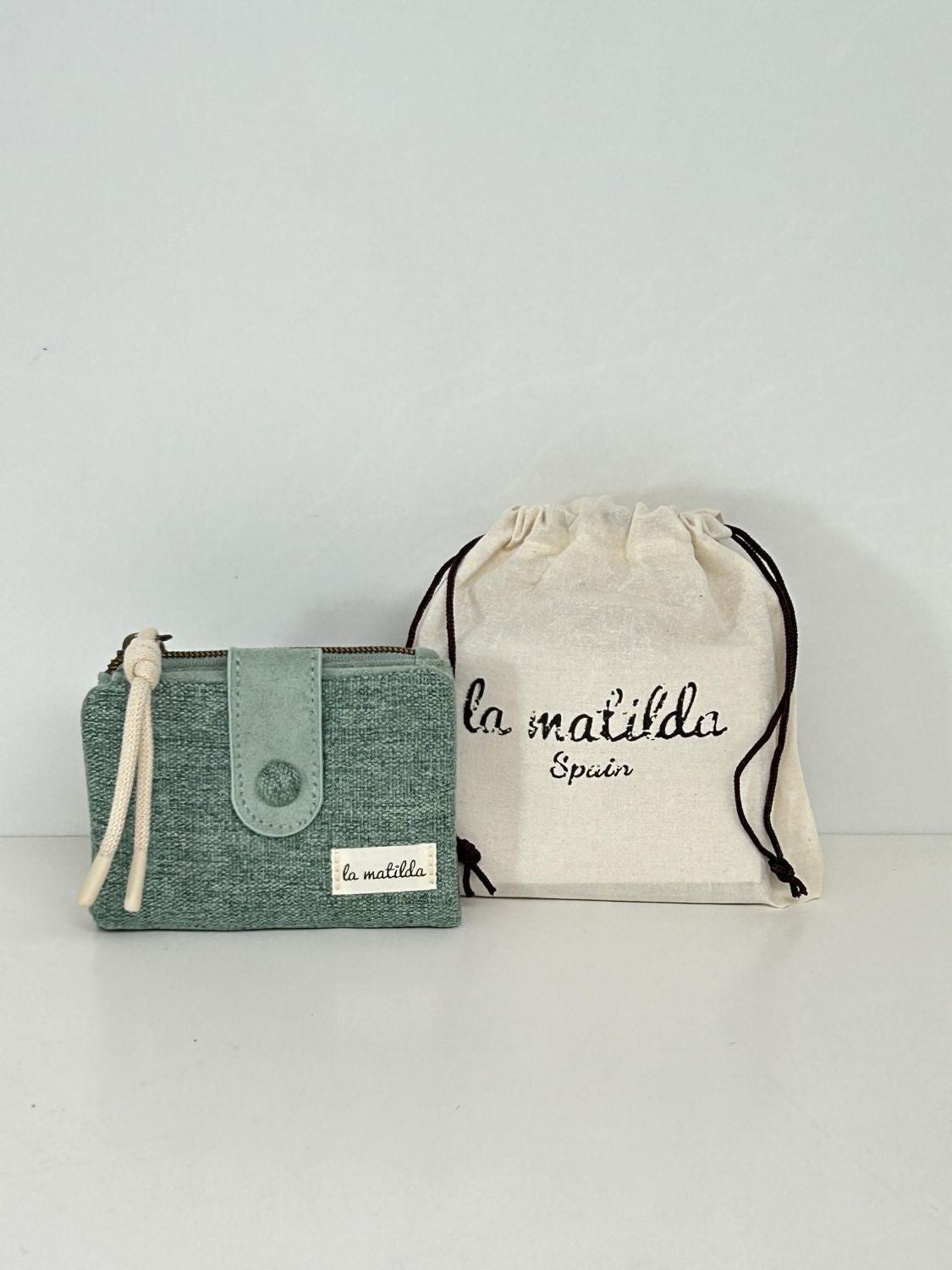 Cartera Pequeña Unicolor Verde