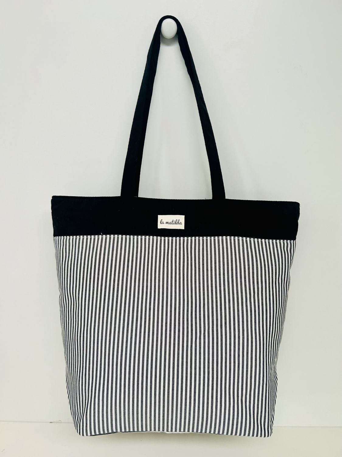 Bolsa Tote Bag Grande Marinera Negro