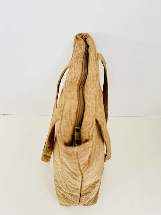 Bolsa Tote Bag Unicolor Marrón