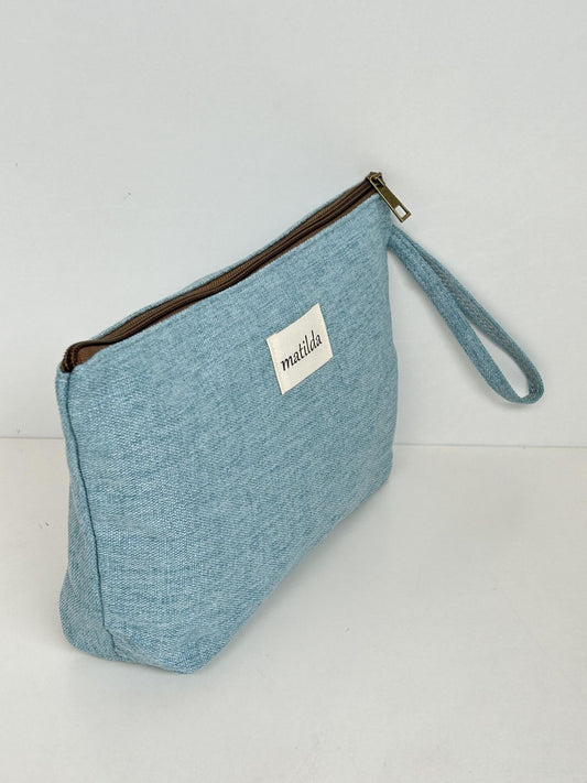 Neceser Maxi Unicolor Celeste