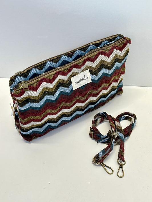 Bandolera Doble Zigzag Vintage