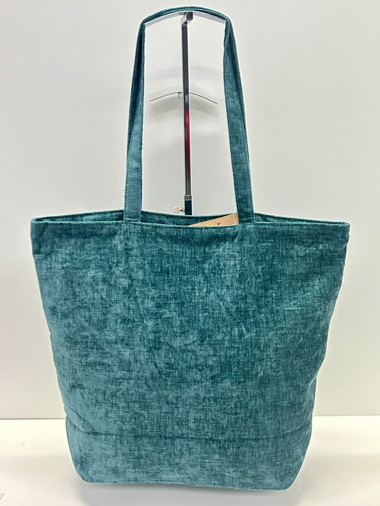Bolsa Tote Bag Grande Terciopelo Verde