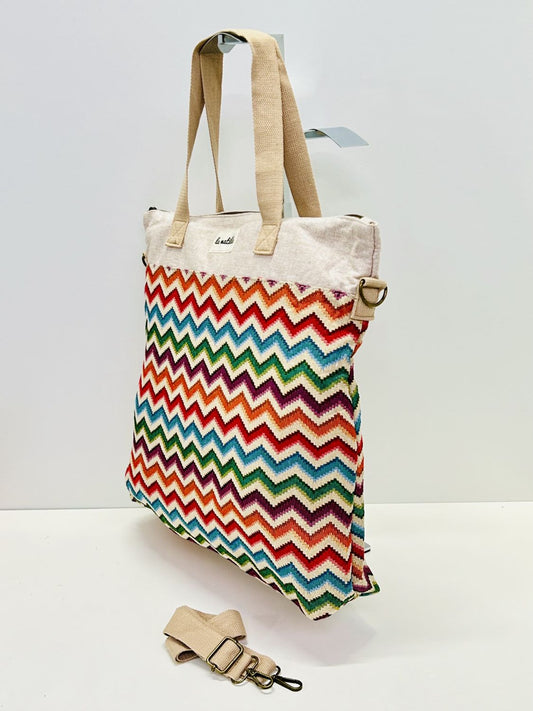 Bolsa de Viaje Grande Zigzag Multicolor