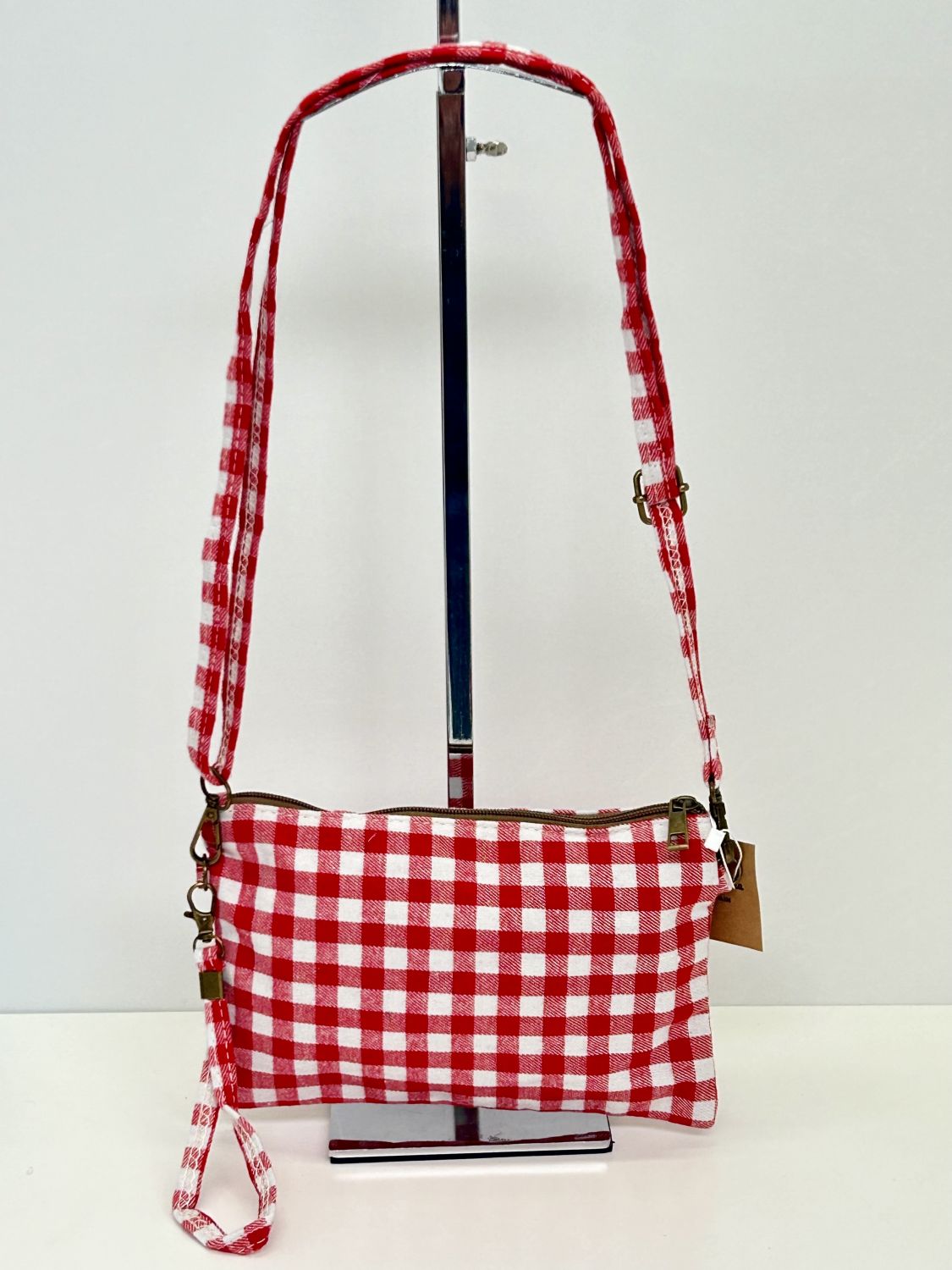Bandolera Gringham Rojo