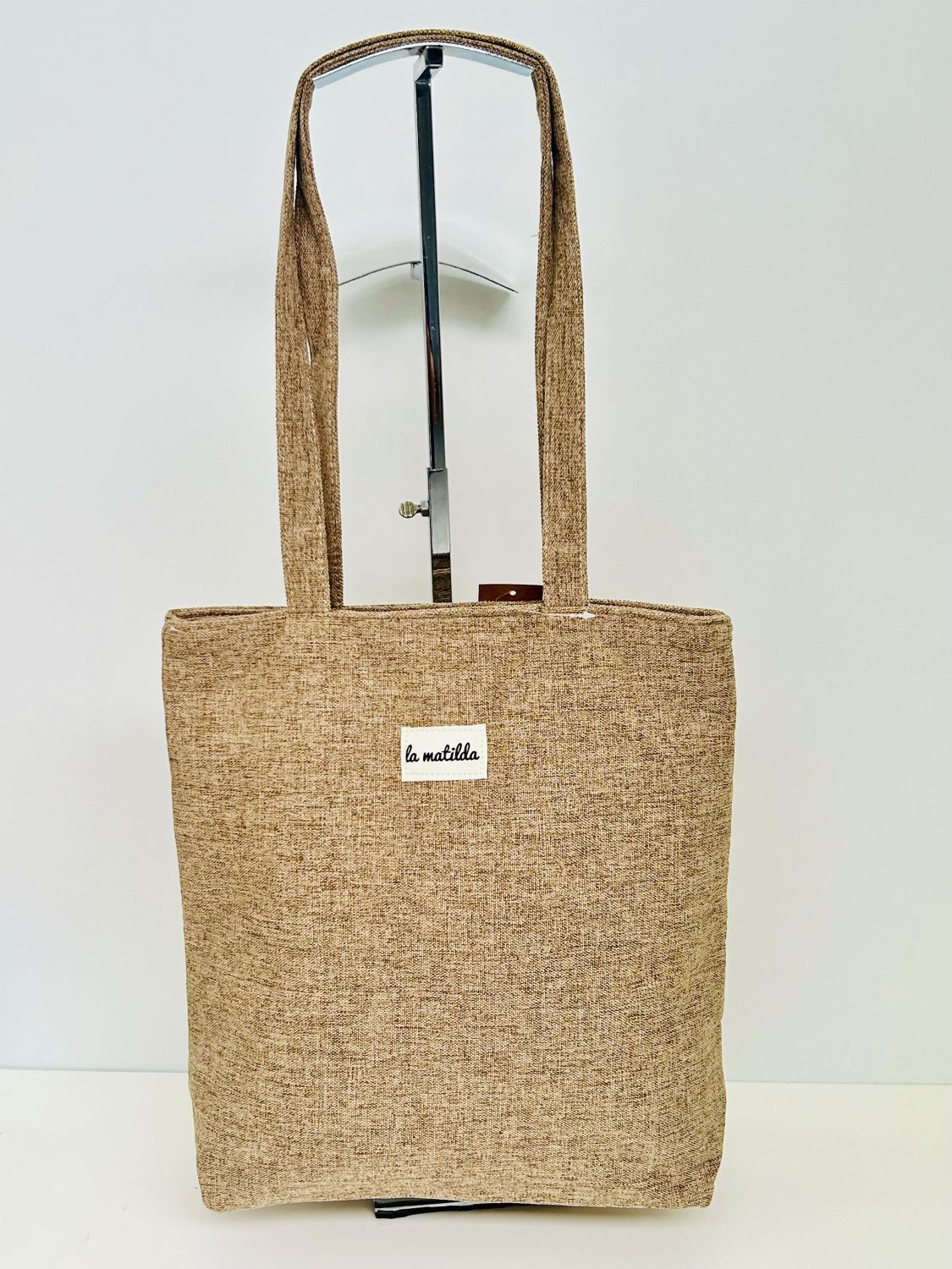 Bolsa Tote Bag Unicolor Tostado