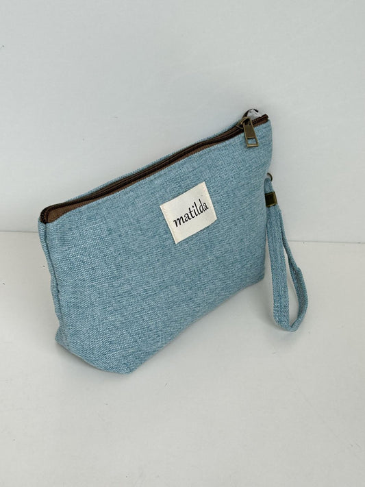 Neceser Grande Unicolor Celeste