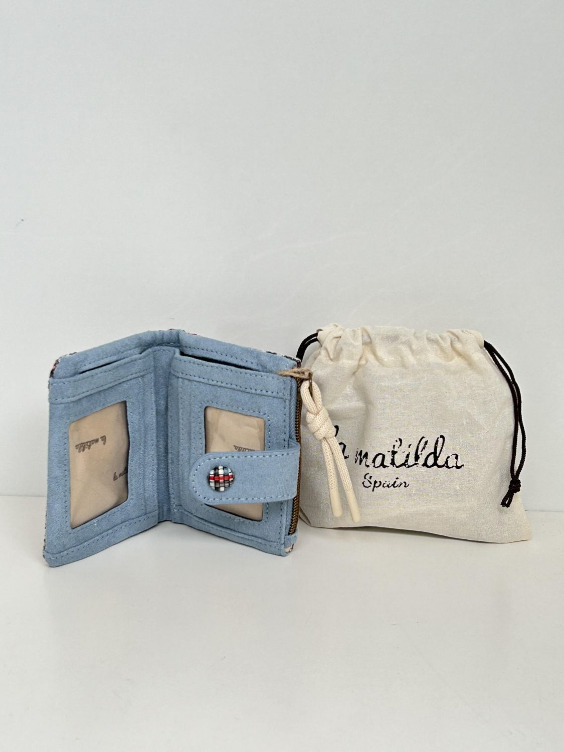Cartera Pequeña Tartar Azul