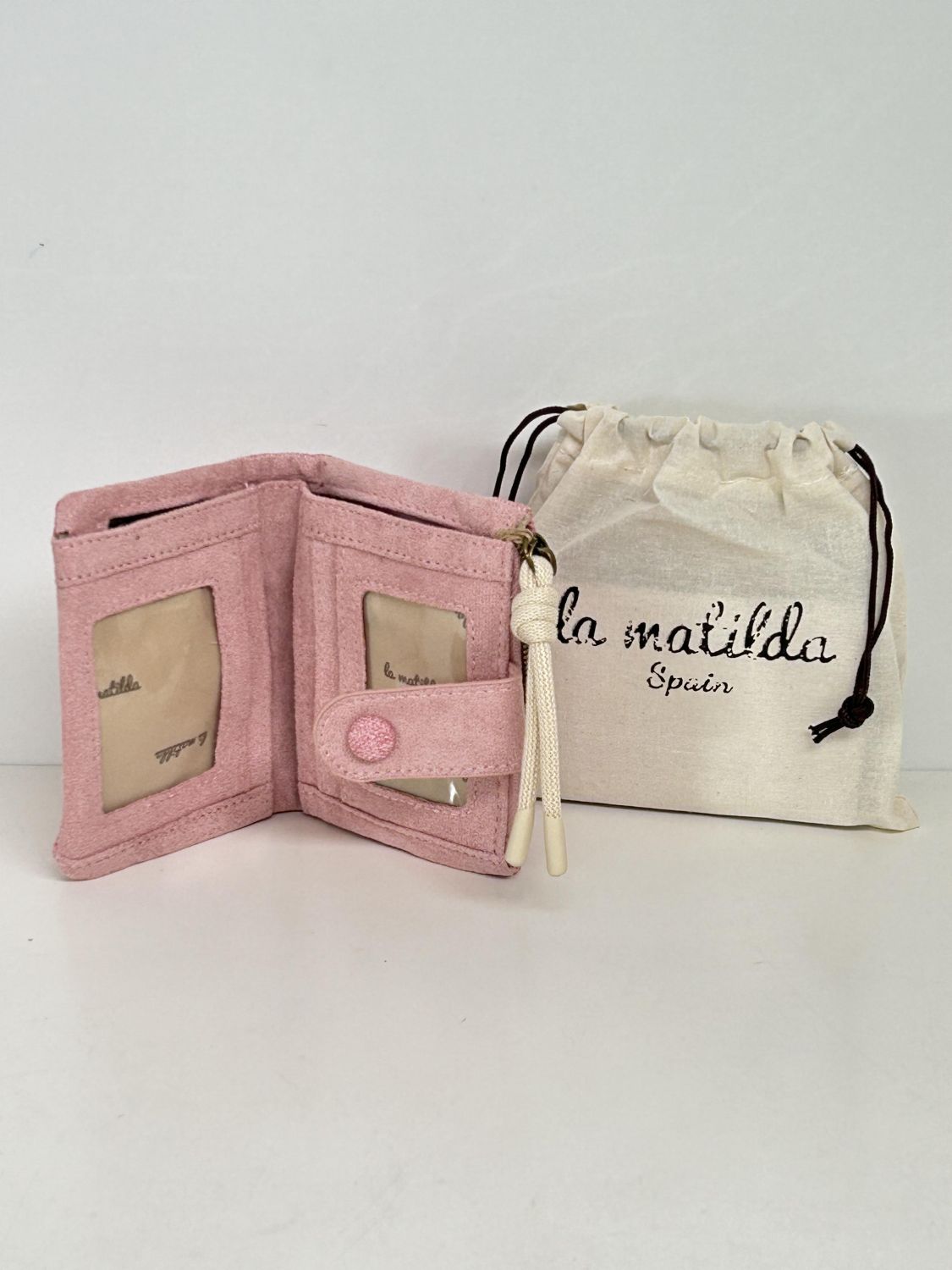 Cartera Pequeña Unicolor Rosa