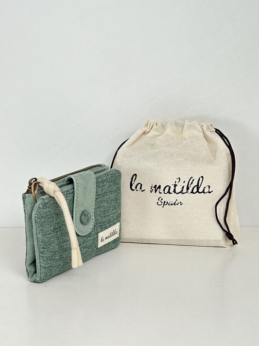 Cartera Pequeña Unicolor Verde