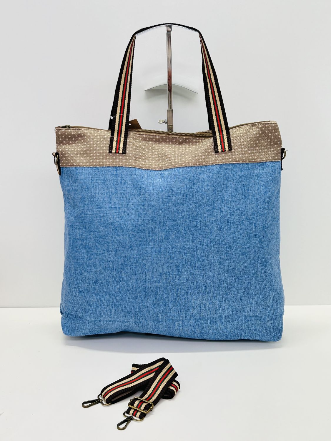 Bolsa de Viaje Grande Unicolor Azul