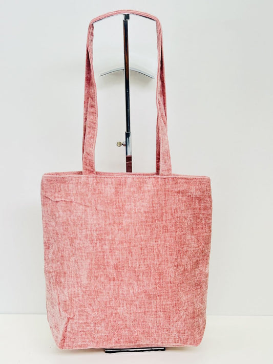 Bolsa Tote Bag Terciopelo Rosa