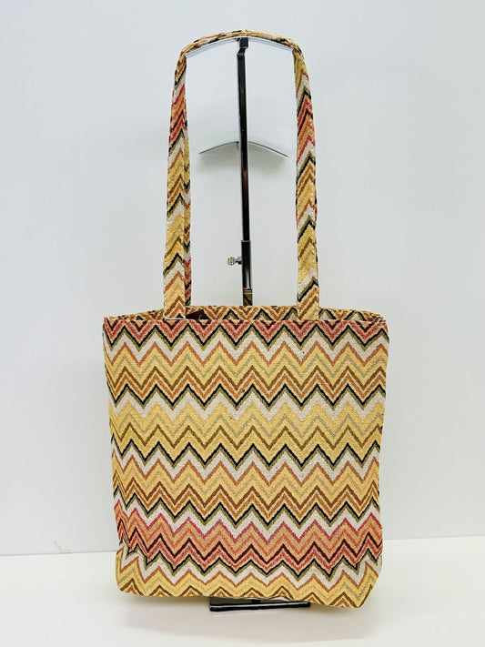 Bolsa Tote Bag Zigzag Amarillo