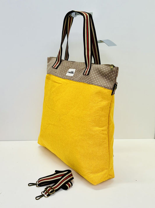 Bolsa de Viaje Grande Unicolor Amarillo