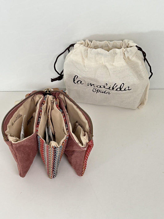 Monedero Tres Compartimentos Línea Cálida