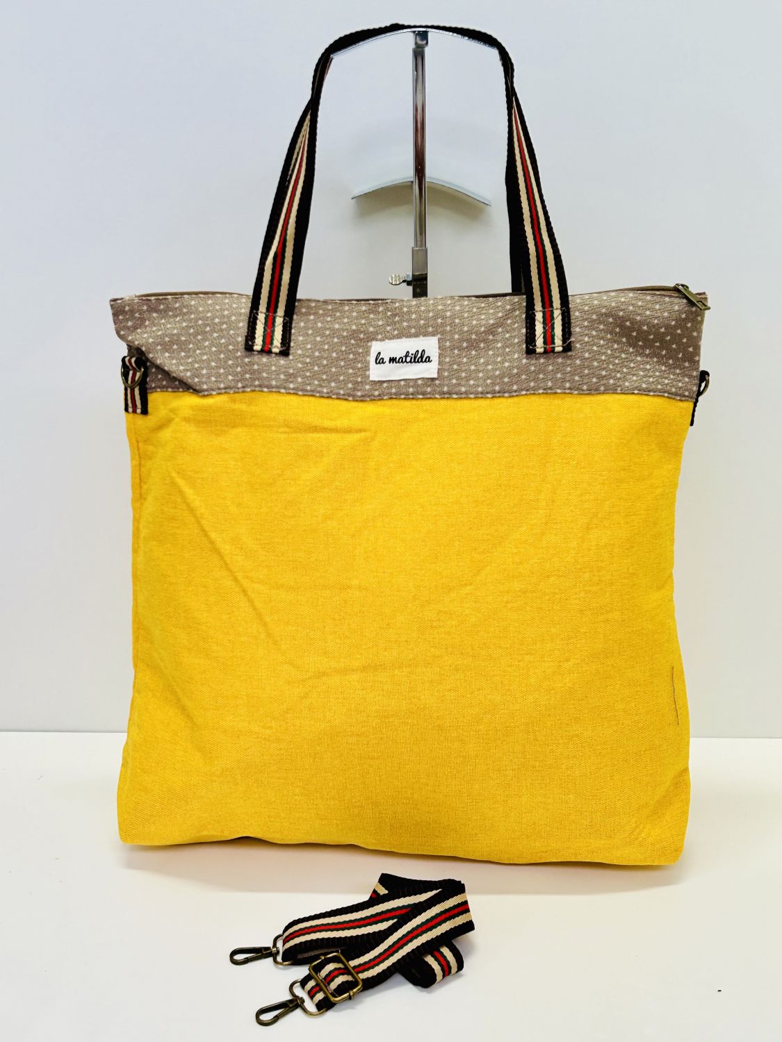 Bolsa de Viaje Grande Unicolor Amarillo