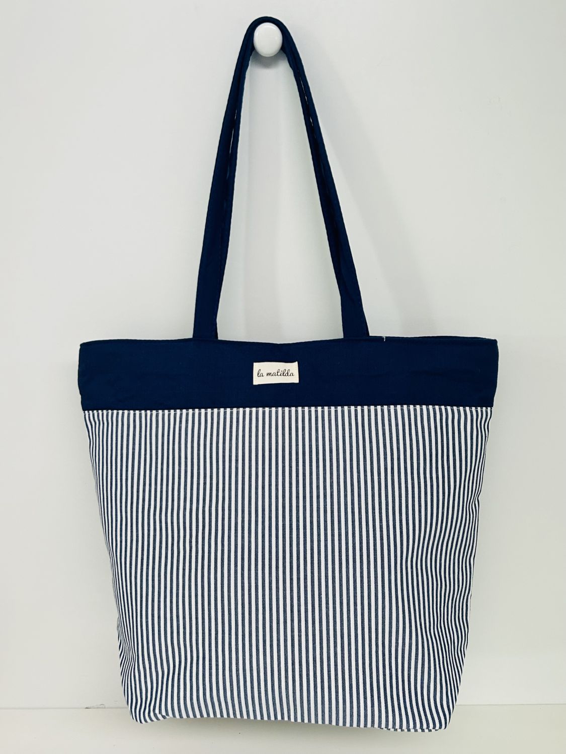 Bolsa Tote Bag Grande Marinera Azul