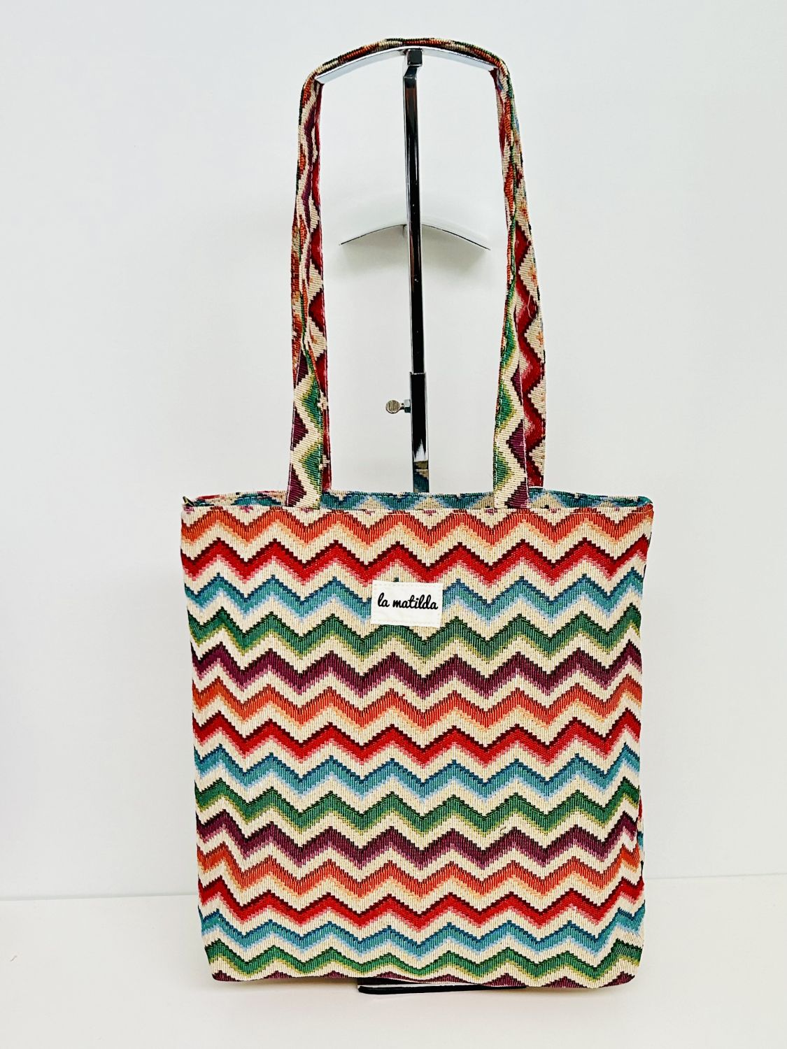 Bolsa Tote Bag Zigzag Multicolor