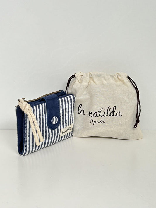 Cartera Pequeña Marinera Azul