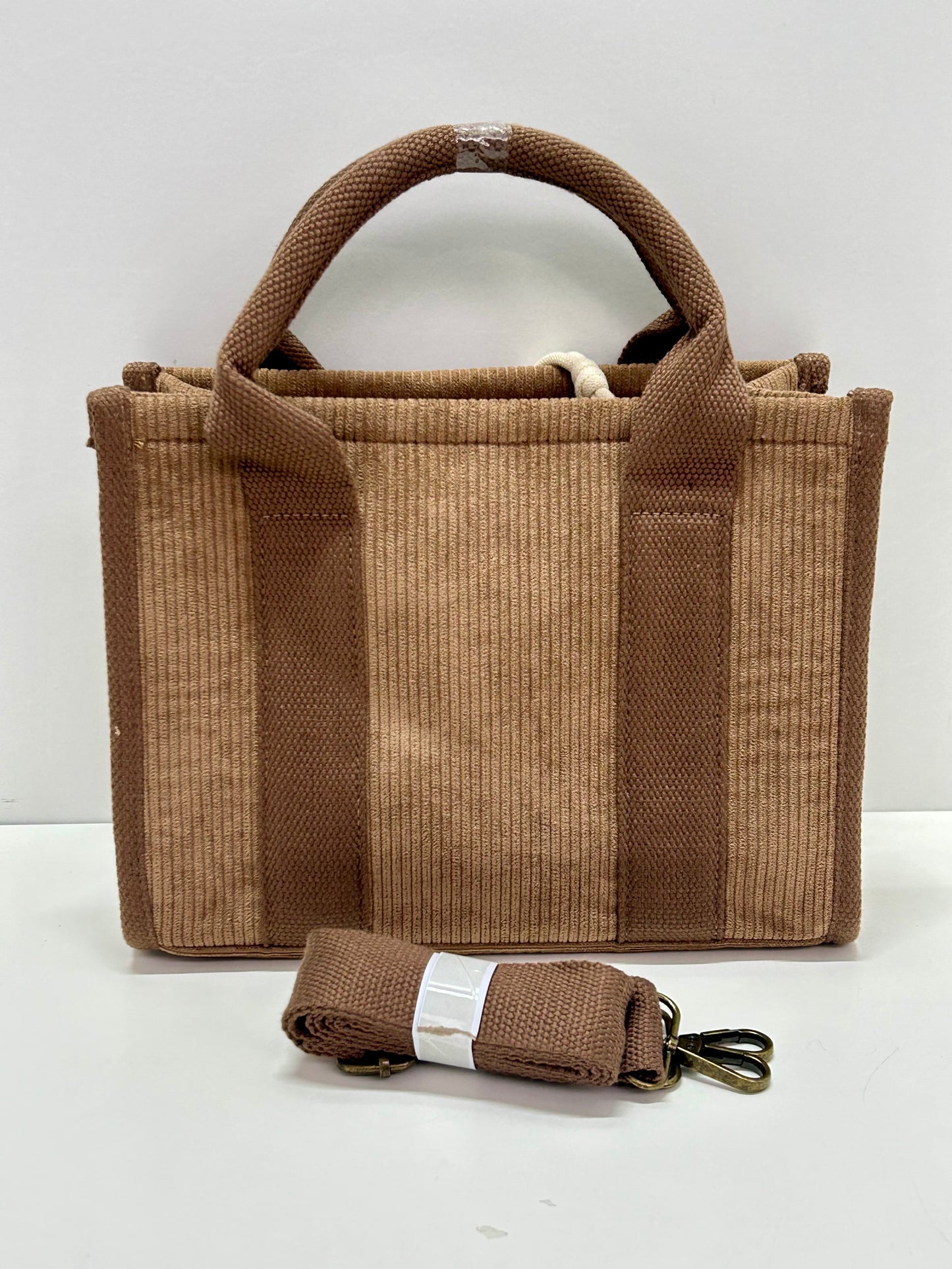 Bolso de mano Pana Marrón Tostado