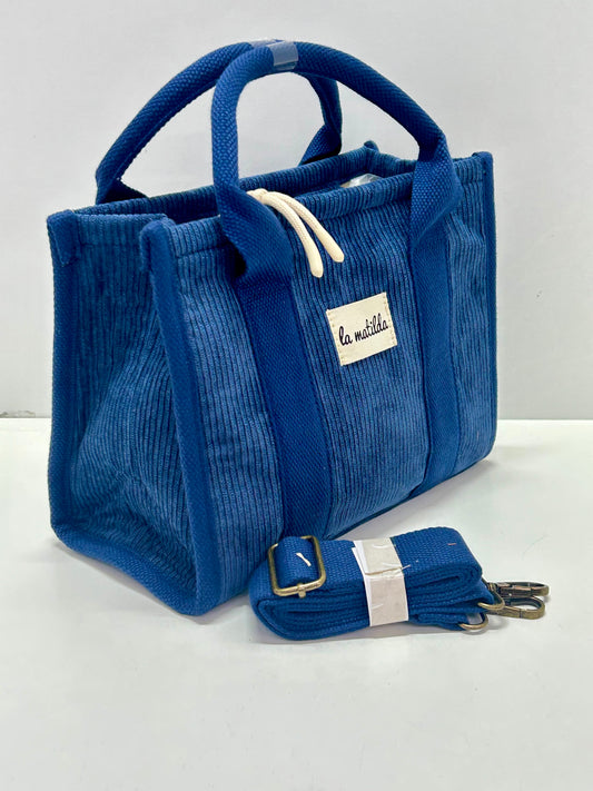 Bolso de mano Pana Azulón