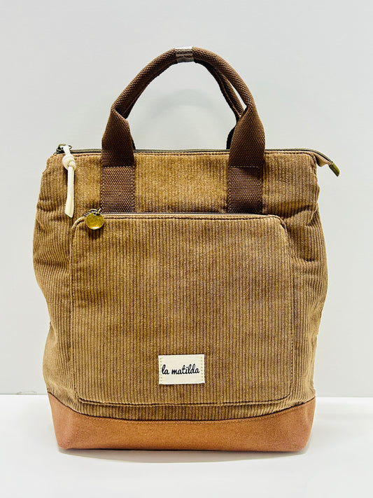 Mochila grande Pana Marrón Tostado