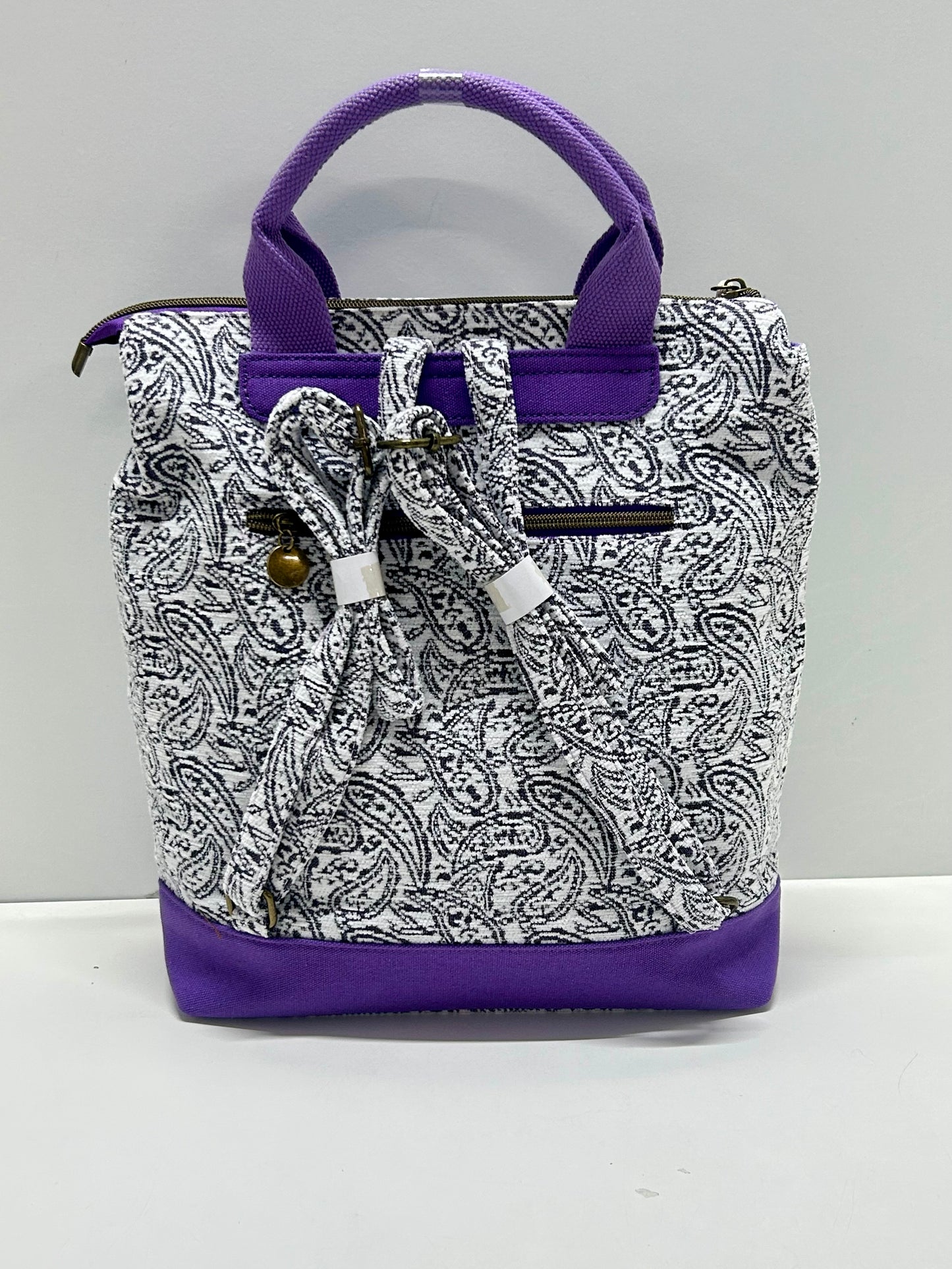 Mochila grande Hojas Morado