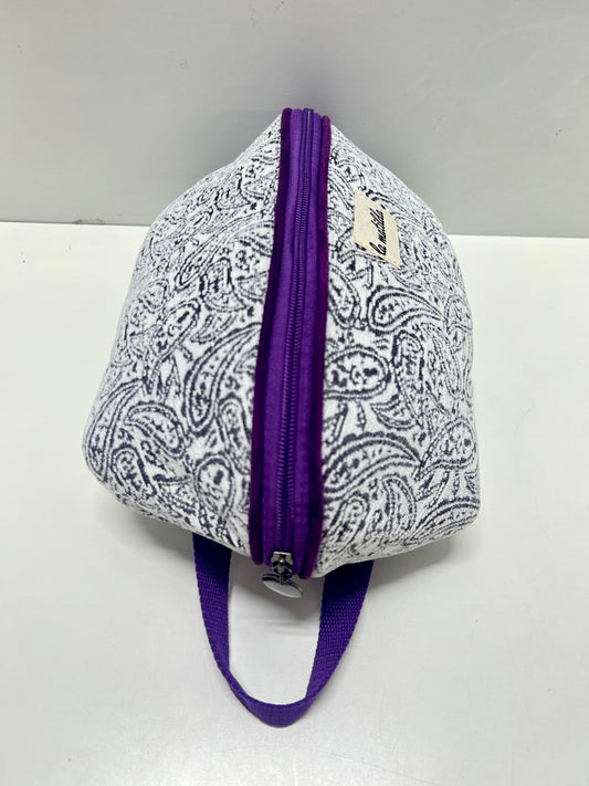 Neceser Cosmetiquero Hojas Morado