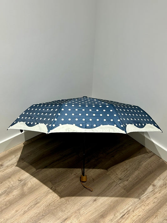 Paraguas plegable La Matilda Topos Azul