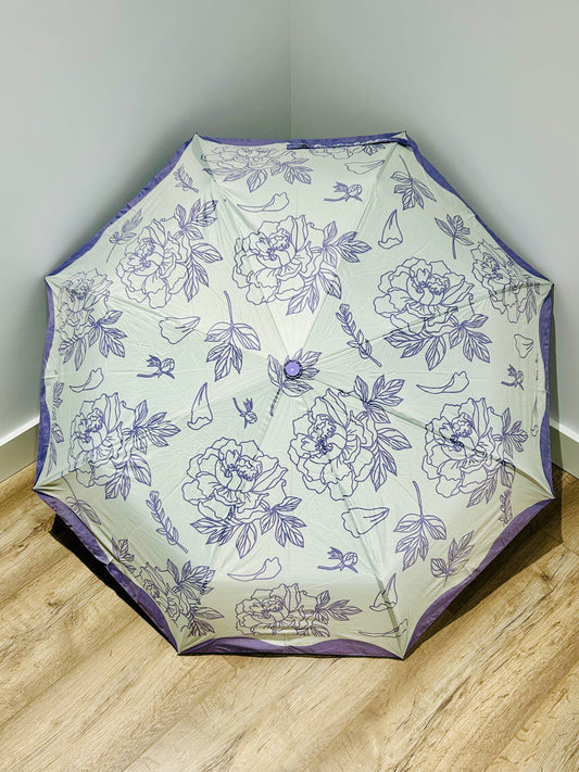 Paraguas plegable La Matilda Rosa Violeta