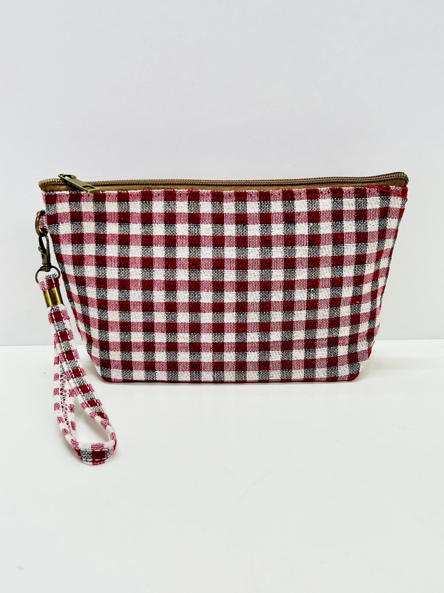 Neceser Grande Gingham Rojo-Negro