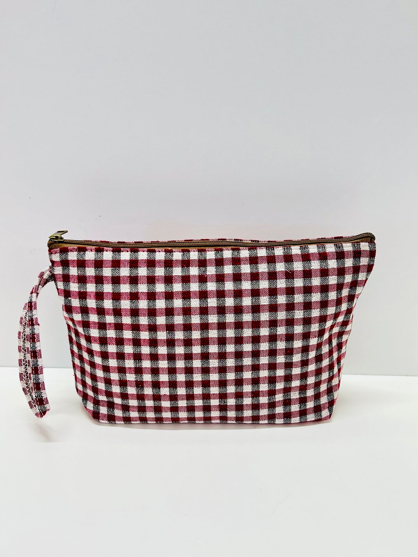 Neceser Maxi Gingham Rojo-Negro