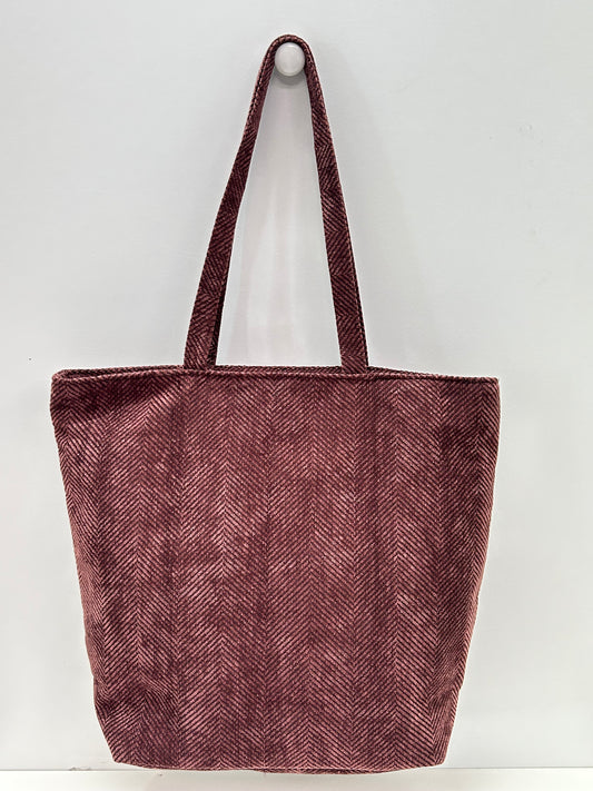 Bolsa Tote Bag Grande Espiga Marrón Unicolor