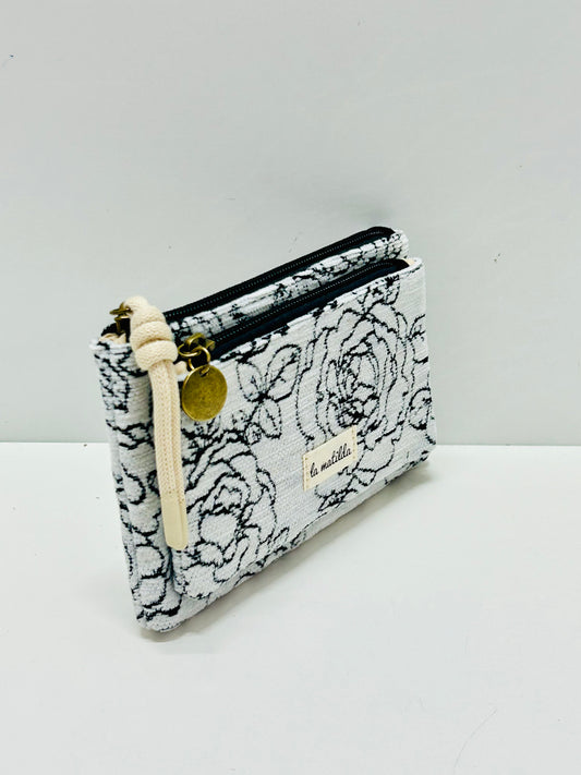 Monedero doble compartimento Rosa Negra