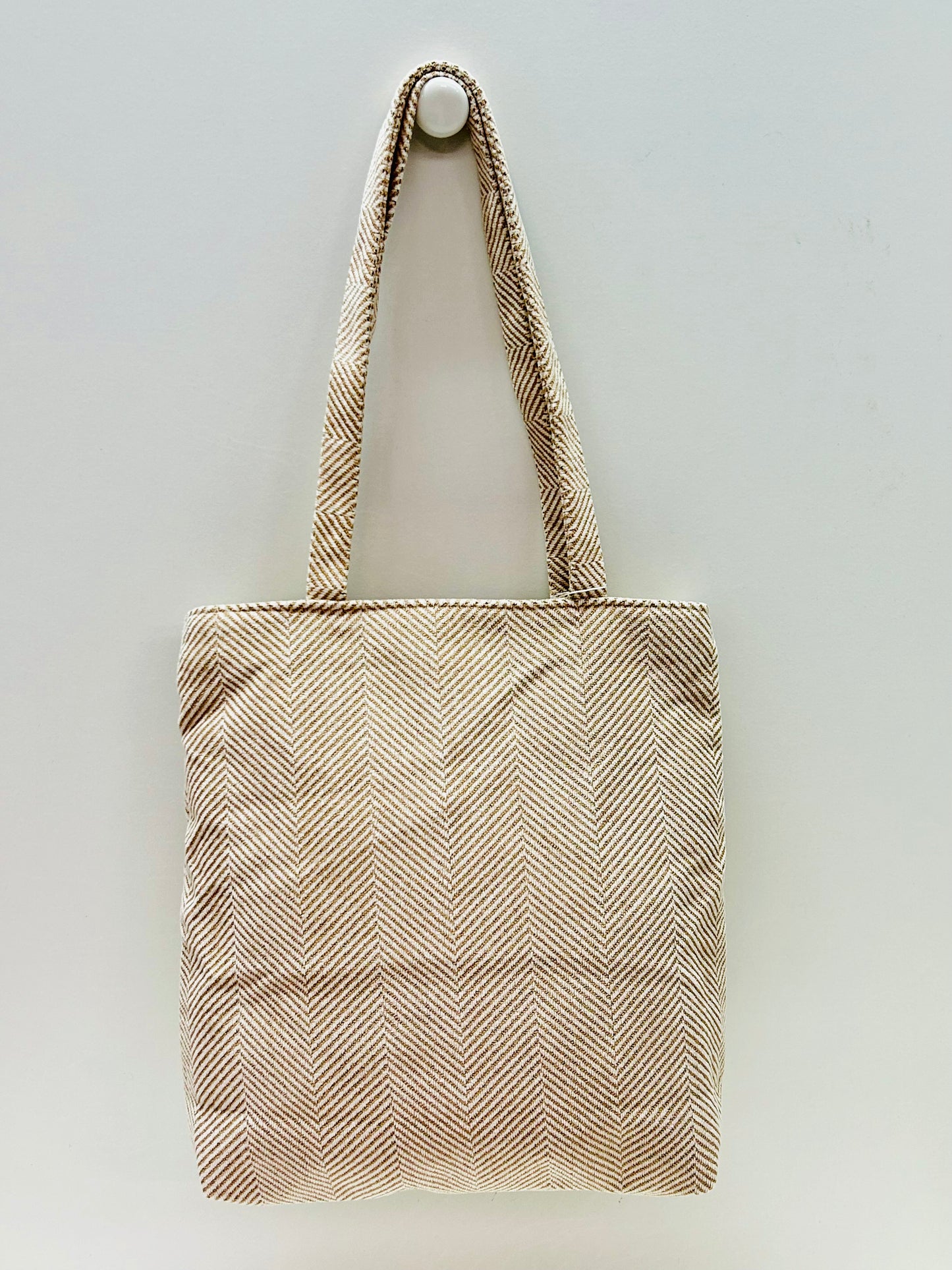 Bolsa Tote Bag Espiga Beige Unicolor