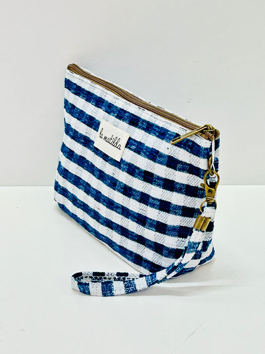 Neceser Grande Gingham Marino