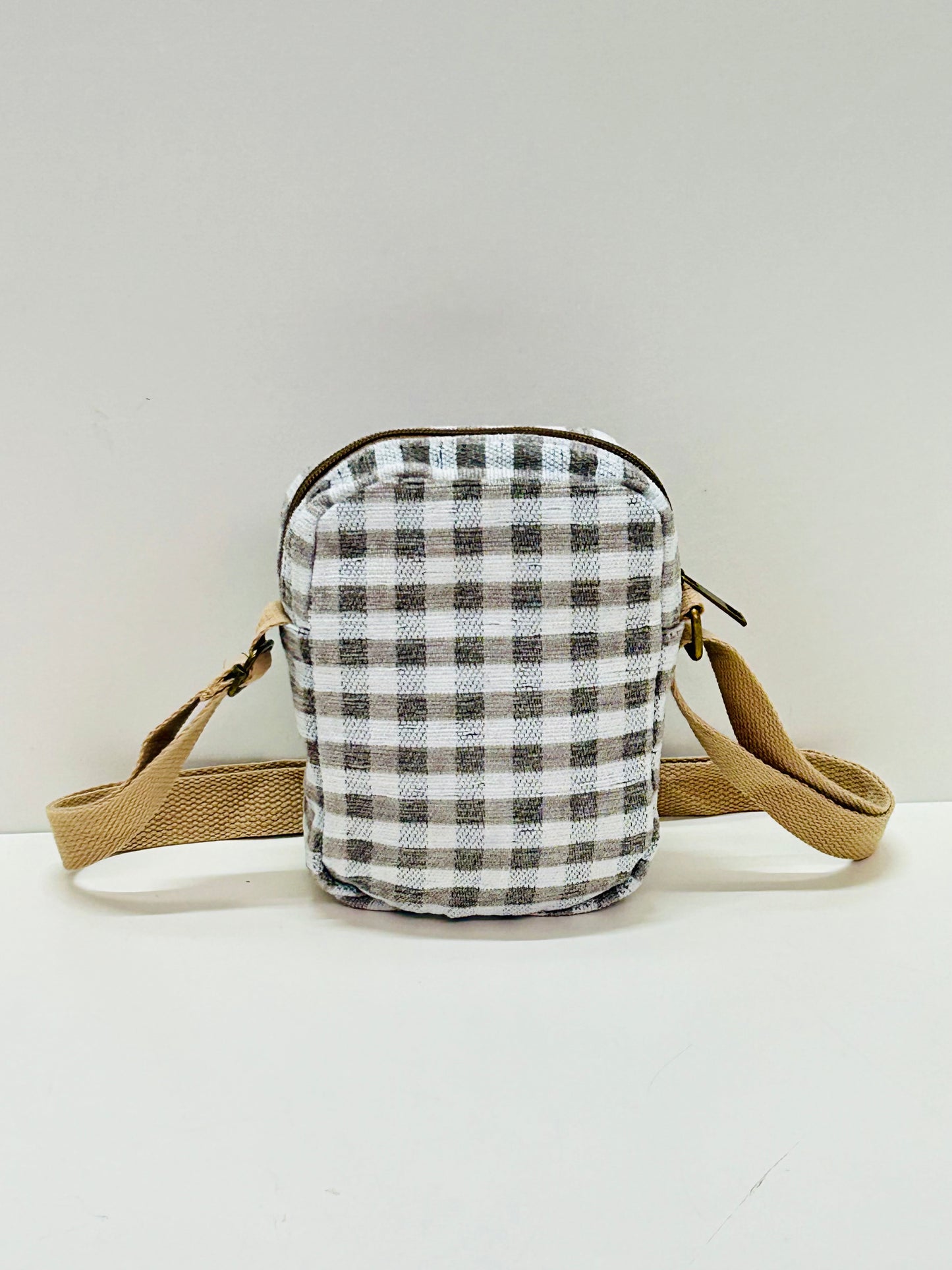 Bolso Cuelga Móvil Ghingham Gris