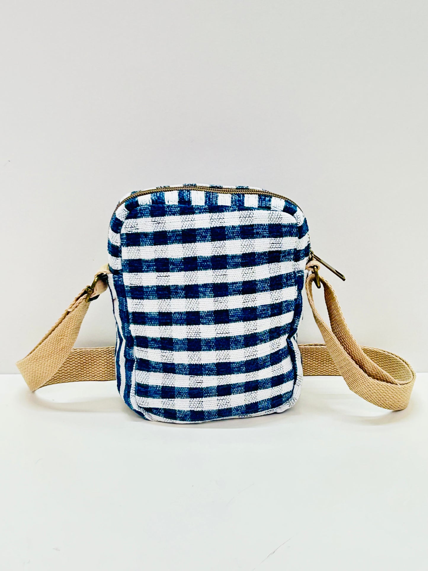 Bolso Cuelga Móvil Ghingham Marino