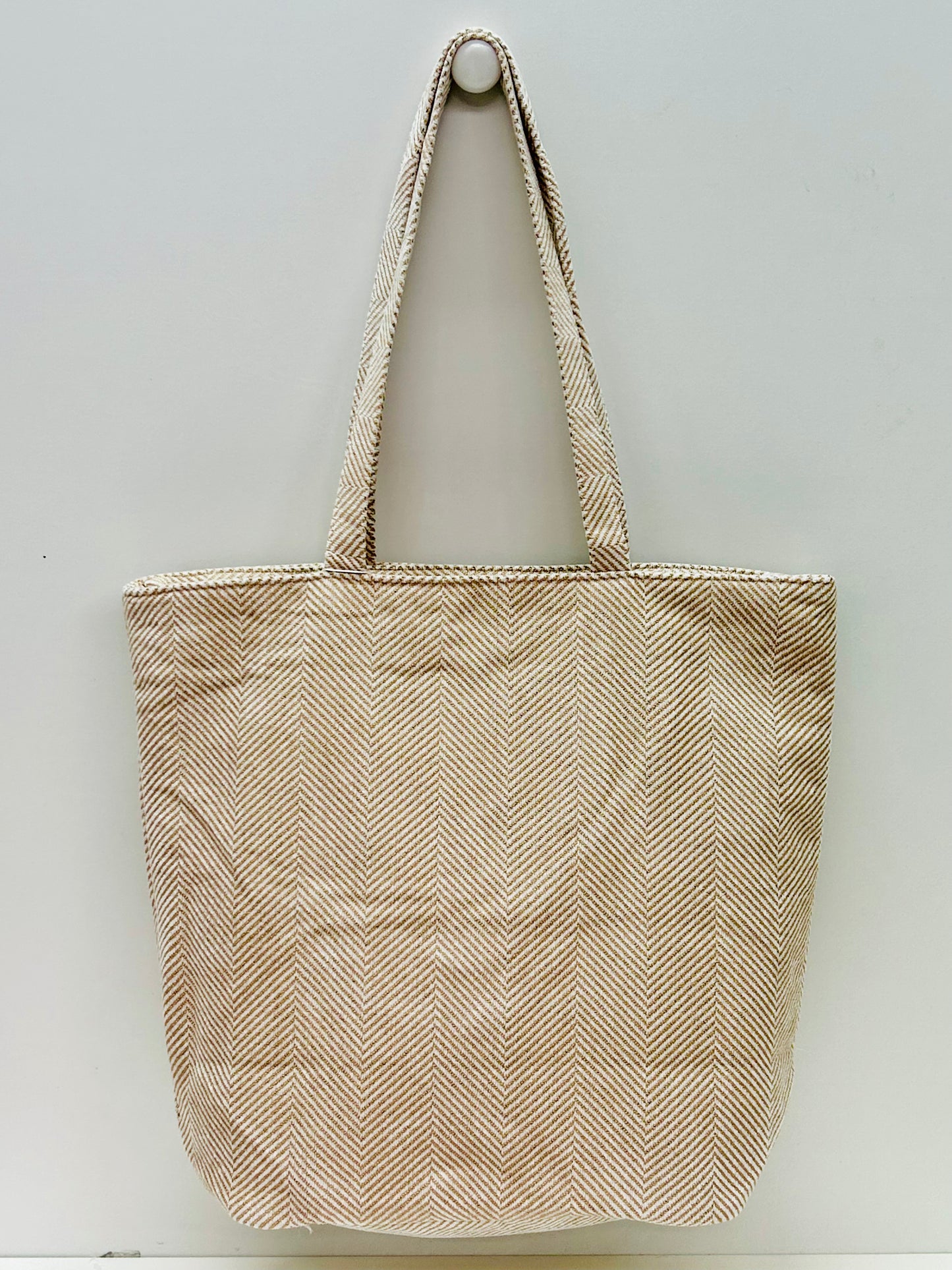 Bolsa Tote Bag Grande Espiga Beige