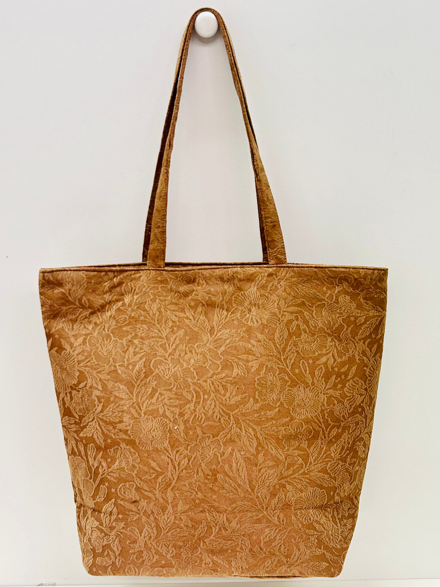 Bolsa Tote Bag Grande Tostado Flor