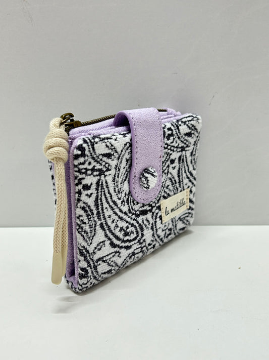 Cartera Pequeña Hojas Morado