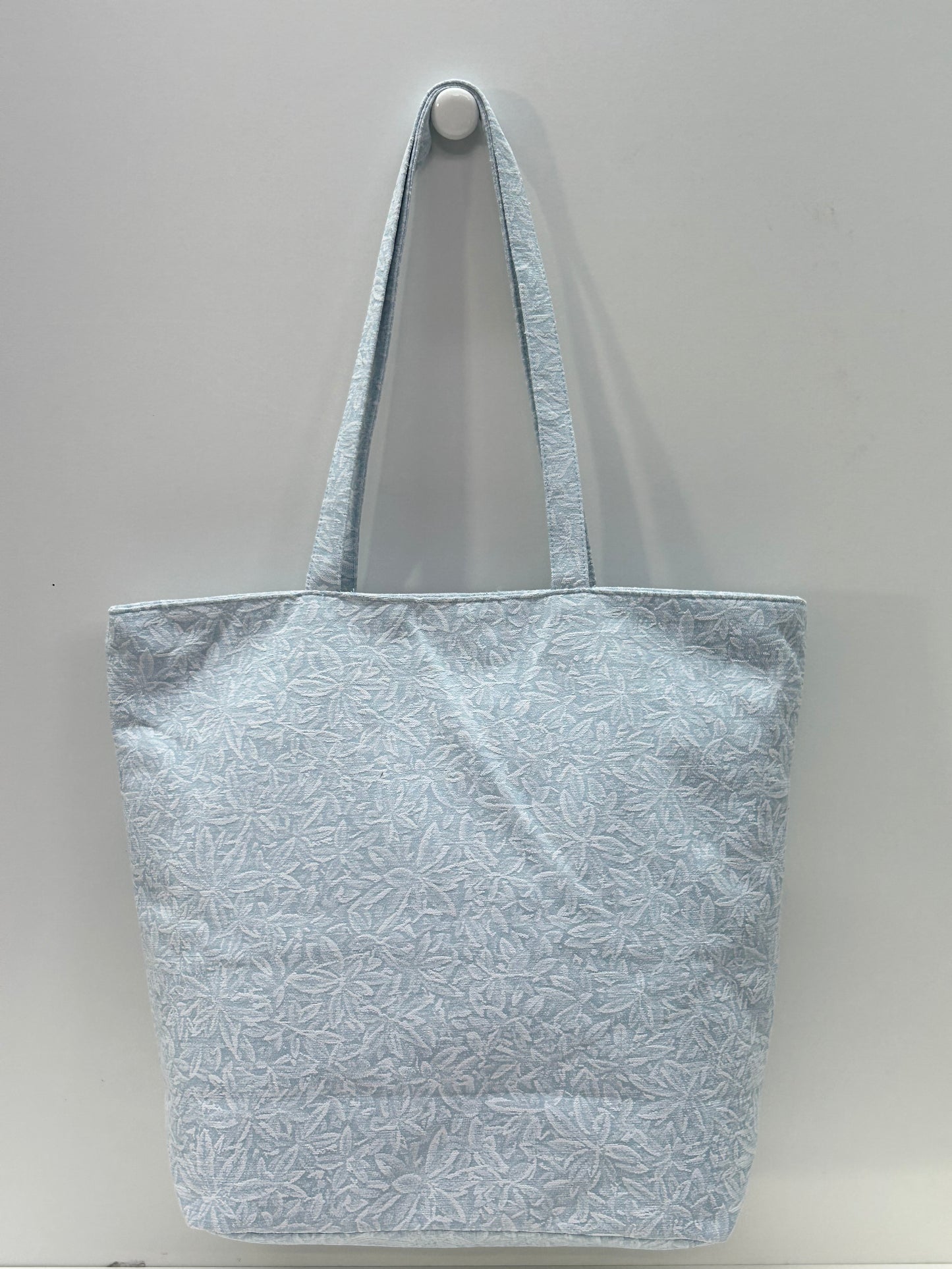 Bolsa Tote Bag Grande Celeste Flor