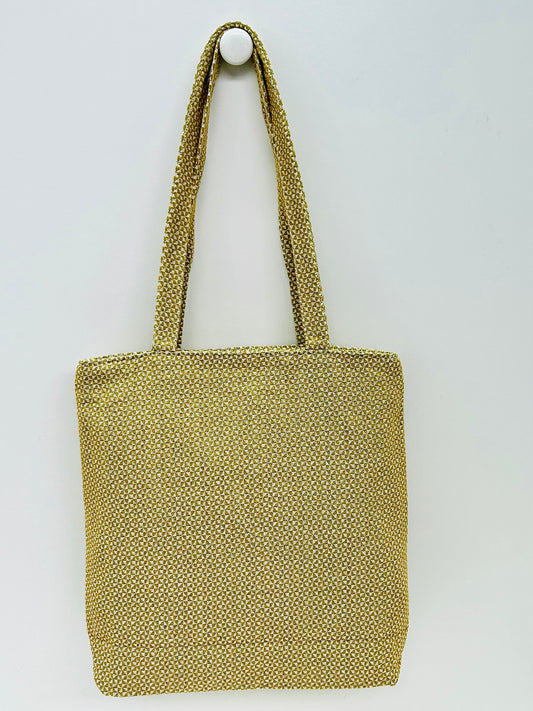 Bolsa Tote Trama Mostaza