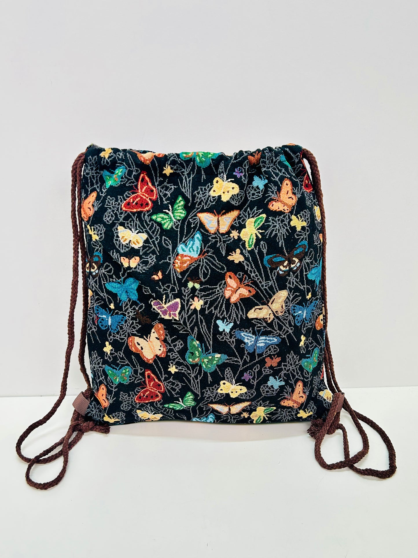 Mochila Cuerdas Mariposas negro