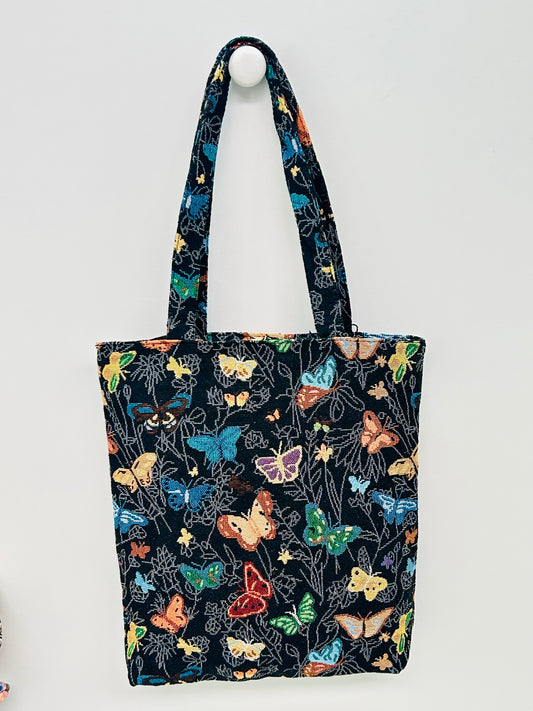 Bolsa Tote Bag XS Mariposas negro